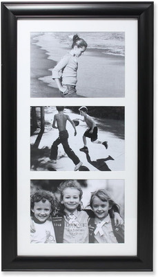 Three Opening Collage Frame, Black, 5''X7''