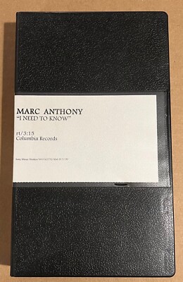 Marc Anthony - I Need To Know RARE promo VHS single '99