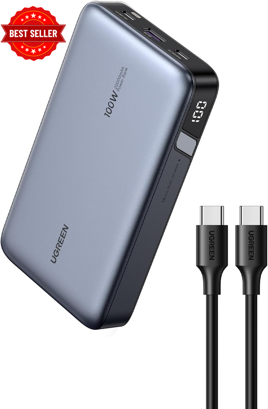100W Power Bank 20000Mah USB C 3-Port PD3.0 Portable Charger 72Wh | Nexode Batte