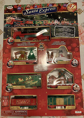 Santa Express Christmas Train Set 47 Pieces With Lights & Sounds NEW