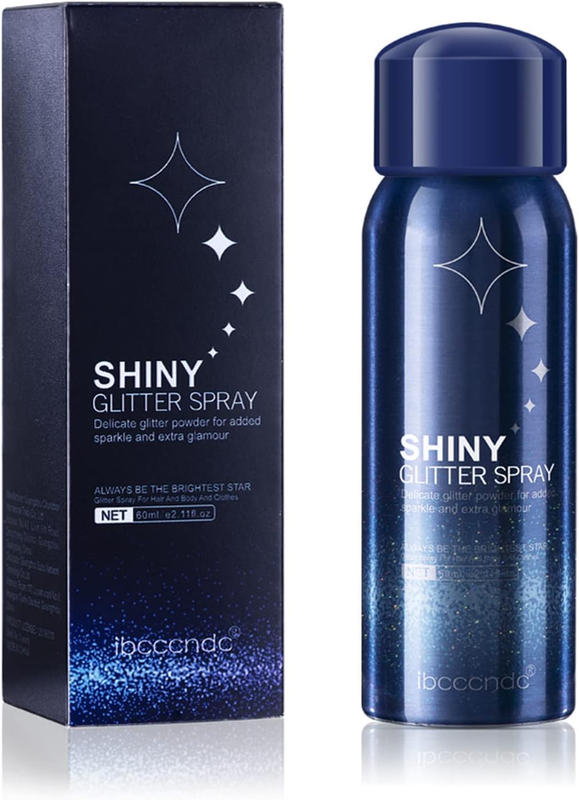 RoseFlower Glitter Spray - 2.11 fl.oz, Shimmering Body, Hair & Fabric Glitter fo