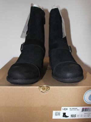 Authentic, Genuine Leather UGG Australia Work/Motorcyle Mens' Boots, Black, $330