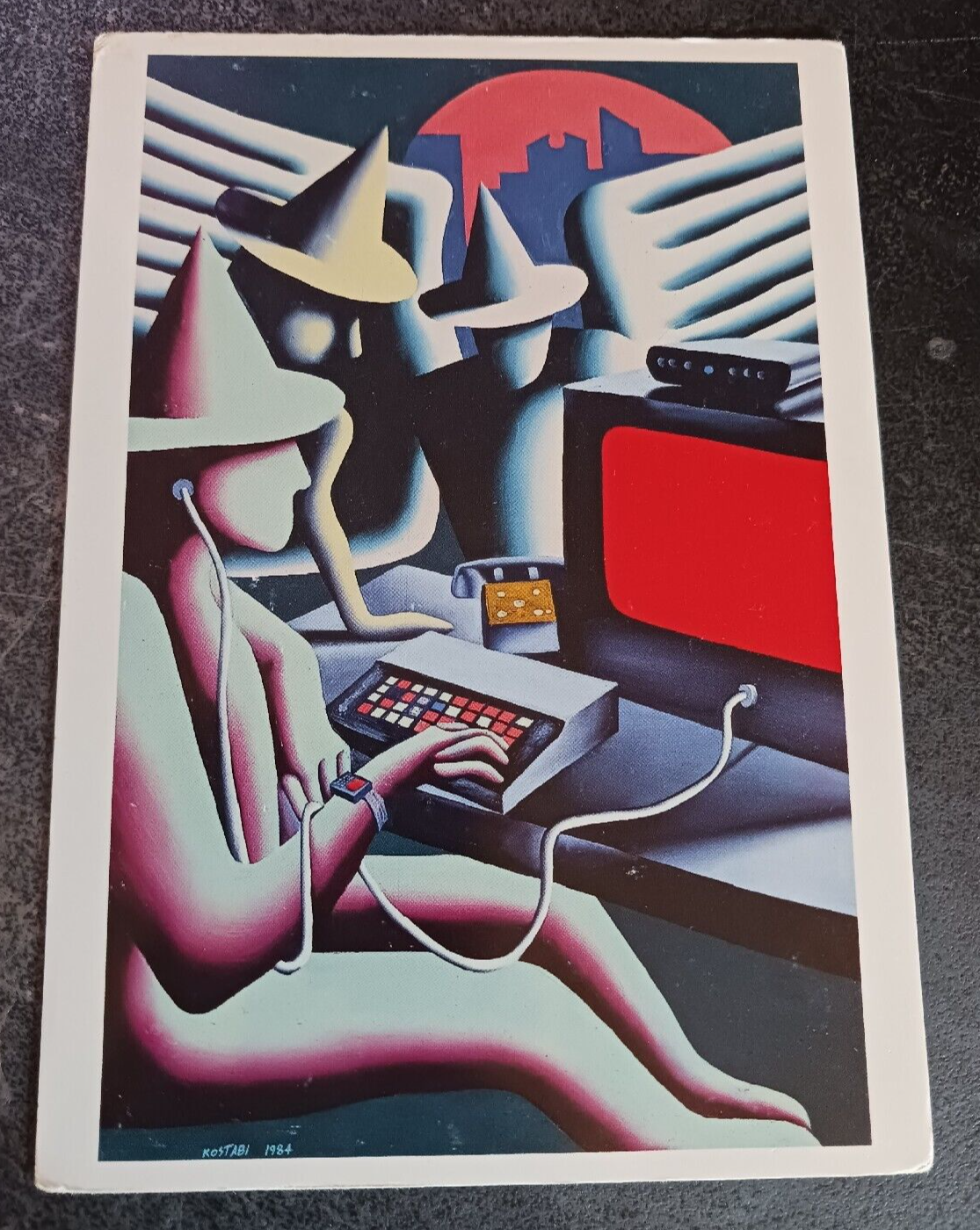 貴重1984年マークコスタビMARK KOSTABI 直筆デッサン証明書付