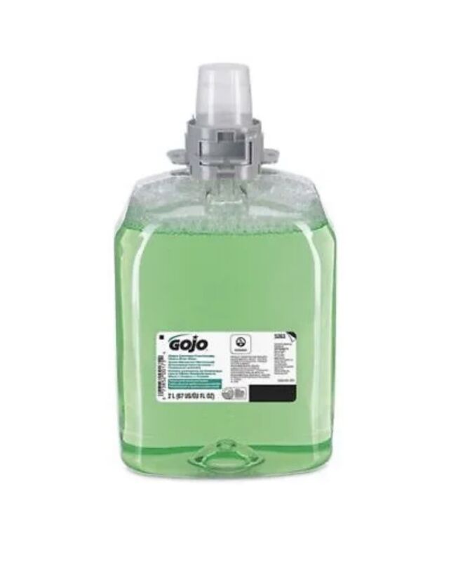 Gojo 5263-02 Green Certified Foam Hand Hair & Body Wash, 2000Ml, Pk2