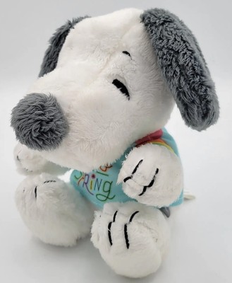 Hallmark SNOOPY Plush HELLO SPRING tee PEANUTS stuffed animal EASTER
