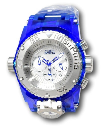 Pre-owned Invicta Bolt Zeus Magnum Shutter Men's 52mm Dual Time Chronograph Watch 43108