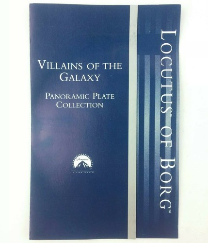Franklin Mint Heirloom Villains of the Galaxy RARE ROUND Plate Locutus of Borg