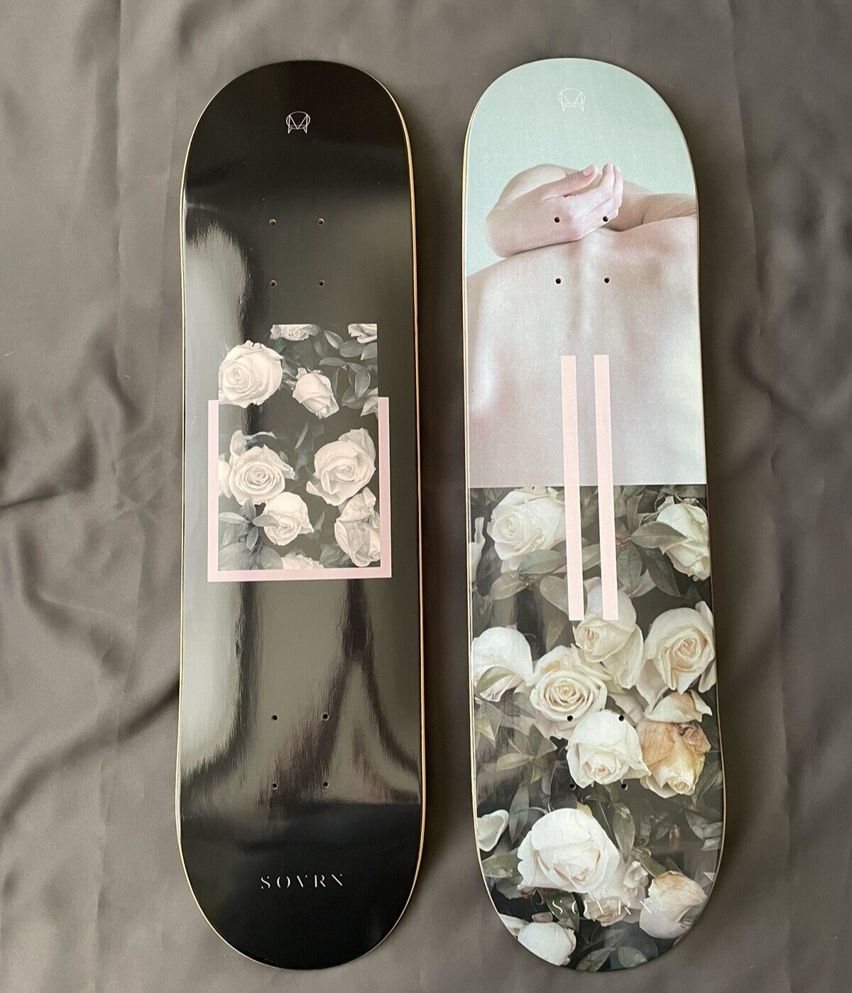 Rare OWSLA x SOVRN Trichotomy 1 & 2! 8.0 Deck Skateboard Wall Art Flowers