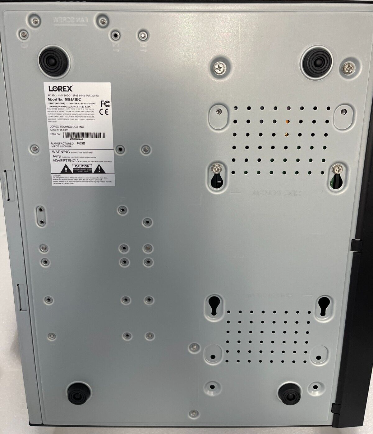 Lorex N882A38B NVR 32 Ch 16 PoE Port 4K 8TB IP Ultra Pro Series Security, NEW