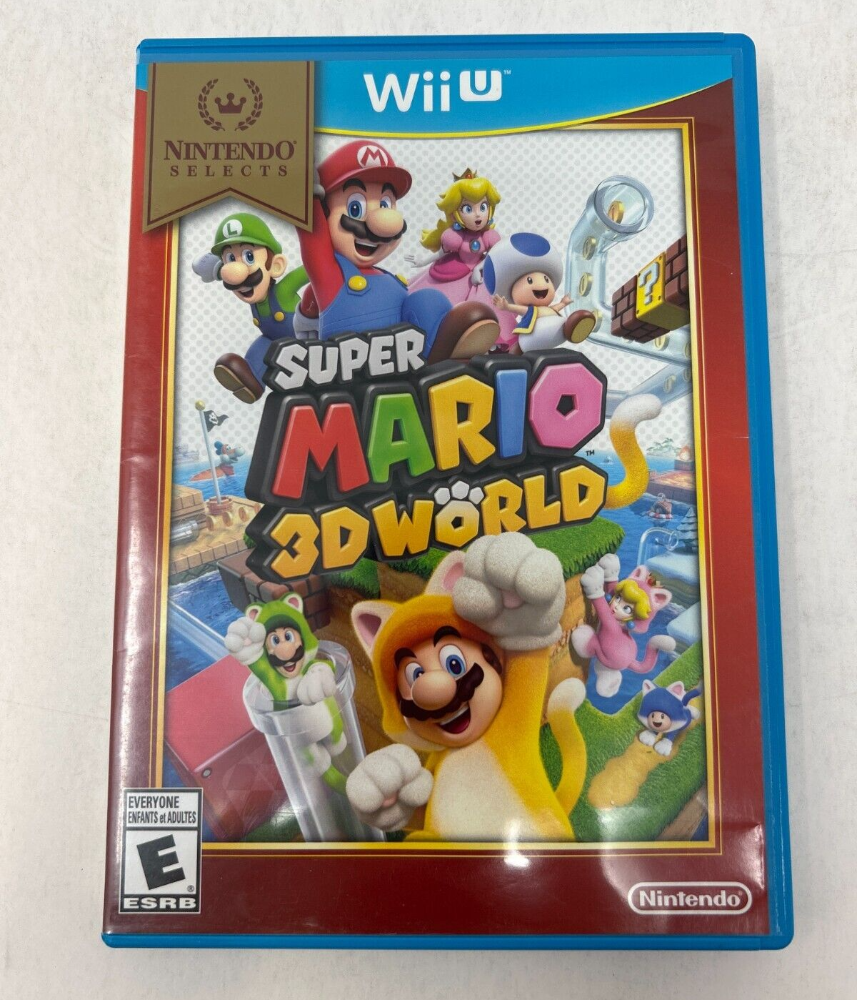 Case and Manual Only NO GAME Super Mario 3D World Nintendo