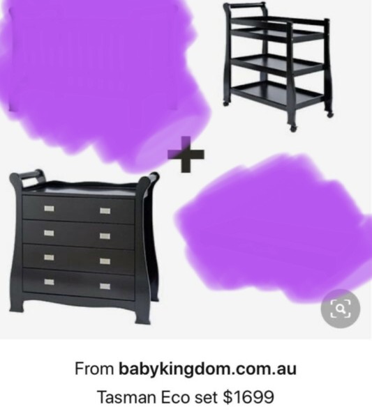 tasman eco sleigh change table