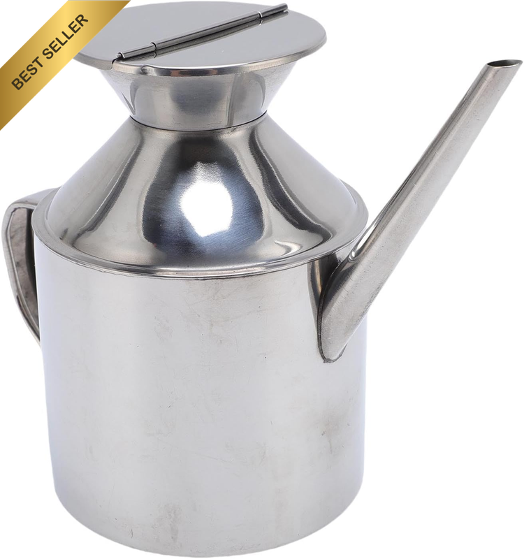 Elegant Stainless Steel Olive Oil Storage Can Leakproof Design Easy to for Kitch