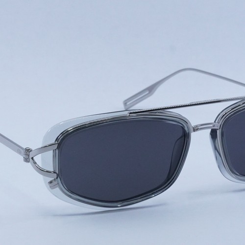Pre-owned Dior Neo S1u 4ba0 Silver/grey/dark Grey 56-17-145 Sunglasses Authentic In Gray
