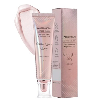 FACES CANADA Strobe Cream - Rose Gold, 30g. pack of 1 tube