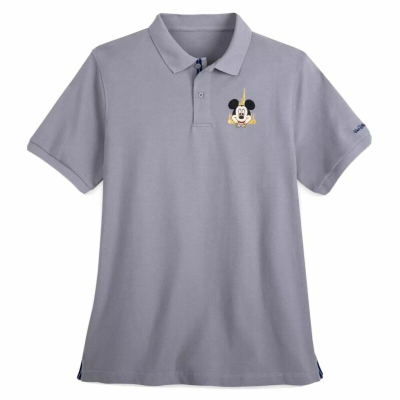 Walt Disney World 50th Anniversary Embroidered Mickey Castle Polo Shirt