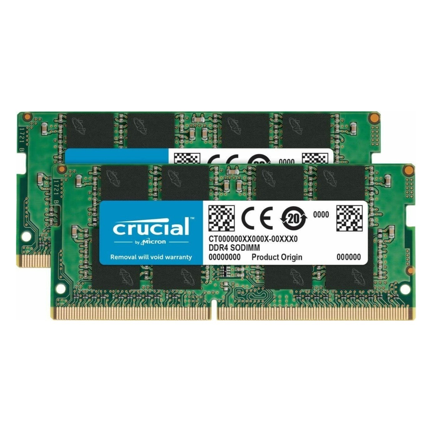 Crucial 64GB (2X 32GB) DDR4 3200MHz PC4-25600 Desktop Memory