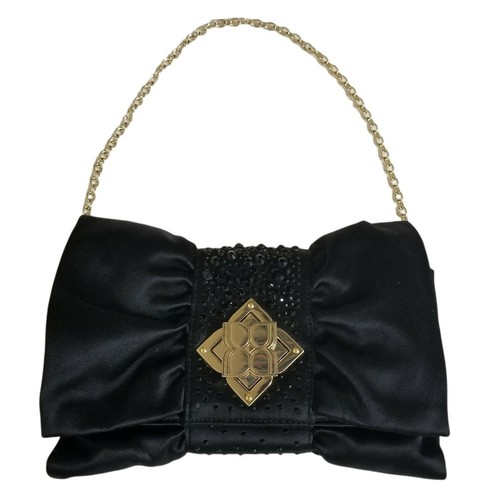 BCBG Max Azriaのゴールドメタリック仕上げのレディースクラッチ