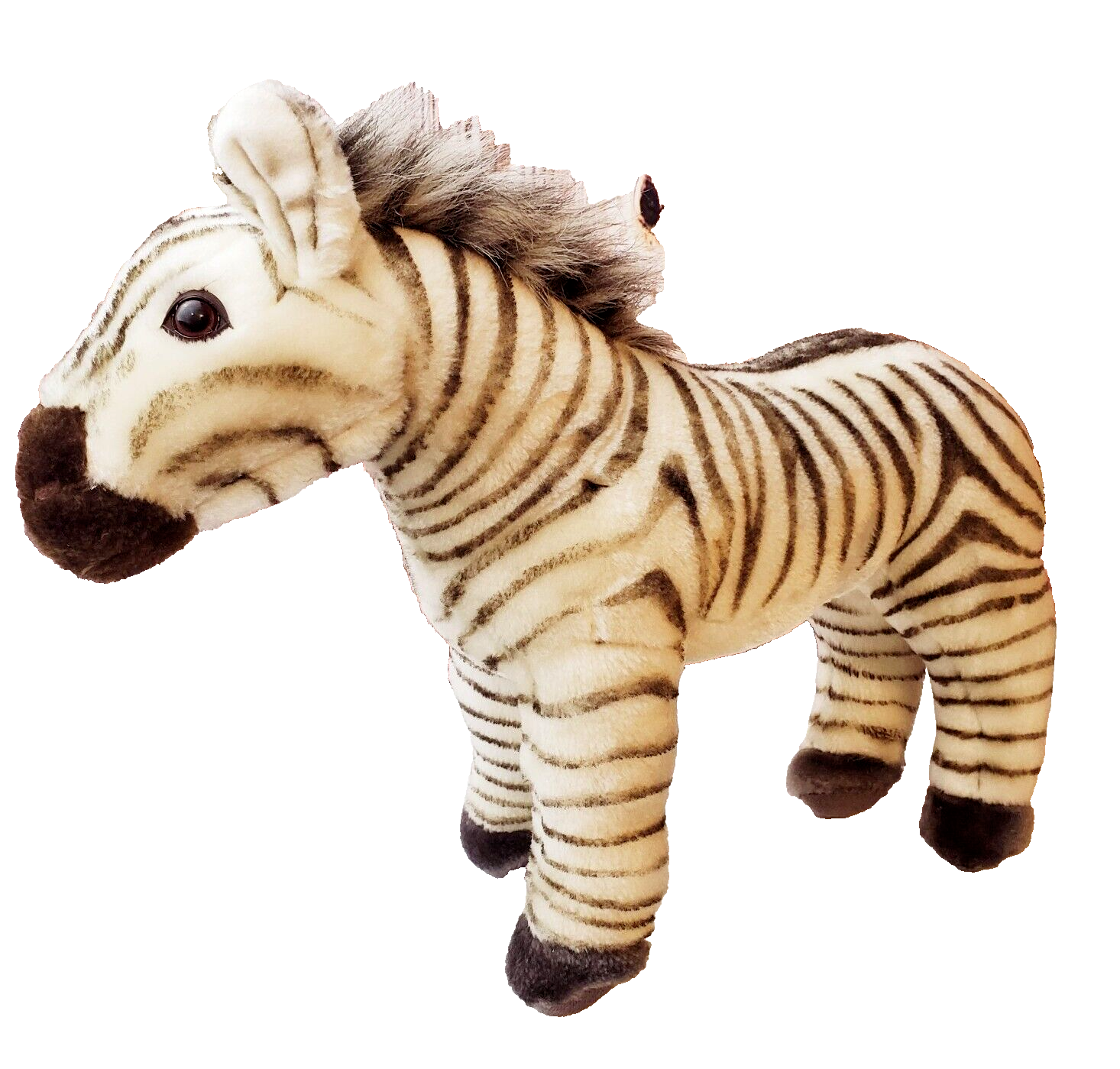 Animal Planet Zebra Plush Kids 12" Black/White Stripped Stuf