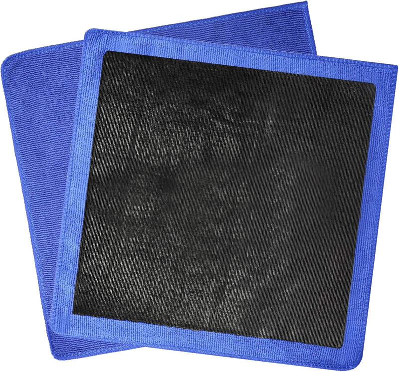 2 Pack Clay Towel 12 X 12 Inch, Blue Clay Bar Towel for Detailing