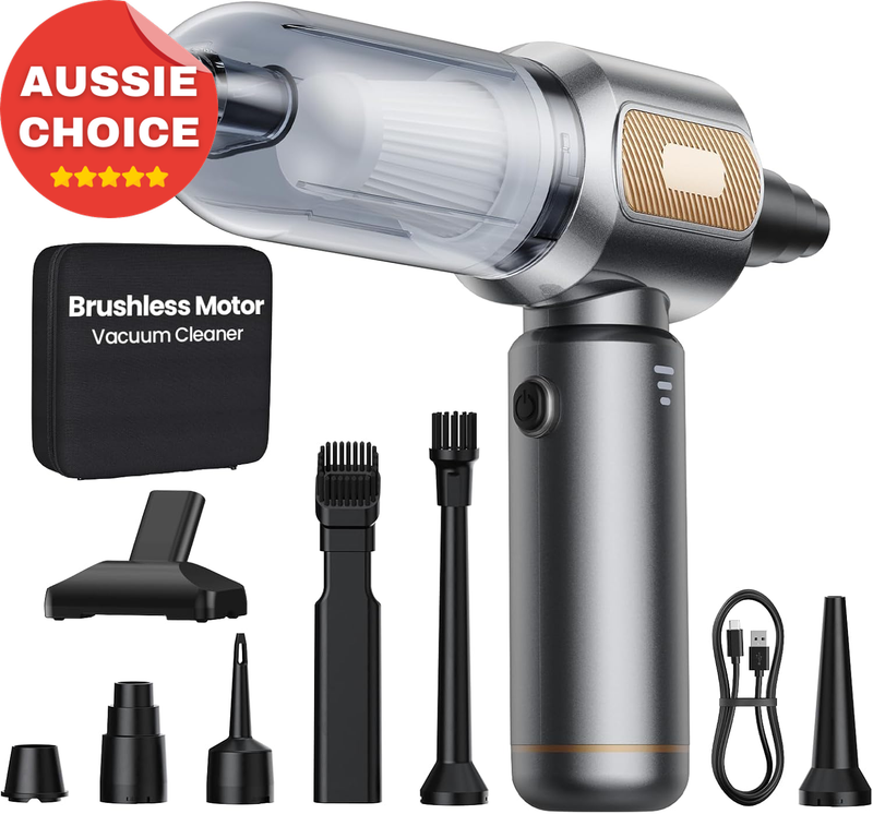Cordless Car Vacuum Cleaner 22000PA Strong Suction Handheld Mini 4-in-1 Duster