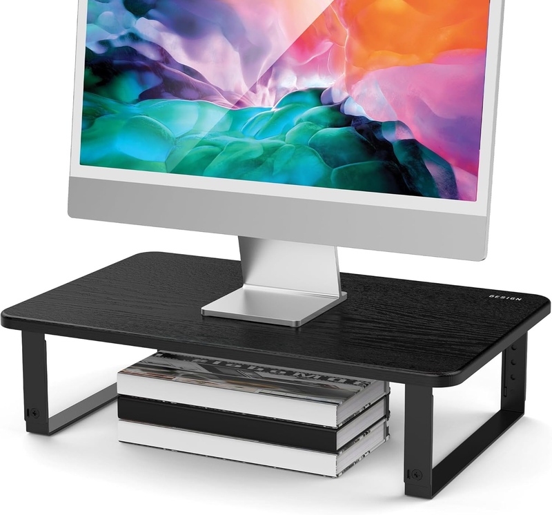 MS01 Monitor Stand Riser, Height Adjustable Laptop Stand, Computer Monitor Stand