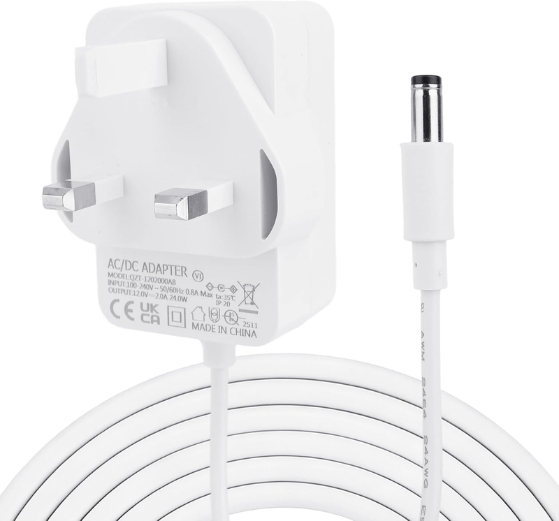 12V 2A Power Adapter for BT Openreach ONT & Echolife HG612 Fibre Modem, ABS 1.5M