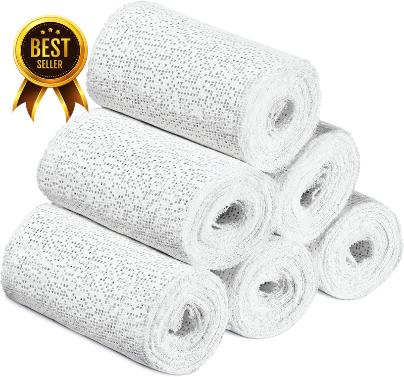 3-In x 106-Inch 6-Pack Plaster Gauze Bandage Craft Casting Rolls