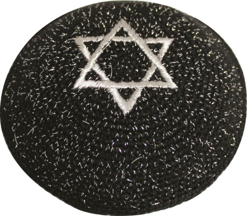 Magen Star of David Knitted Kippah Yarmulke Tribal Jewish Yamaka Kippa Israel