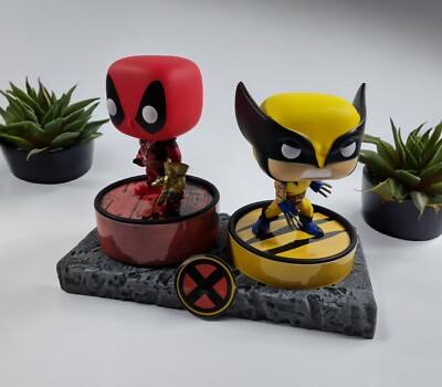 DEADPOOL AND WOLVERINE FUNKO POPS. Display Stand/shelf Deadpool Pop Vinyl Stand.