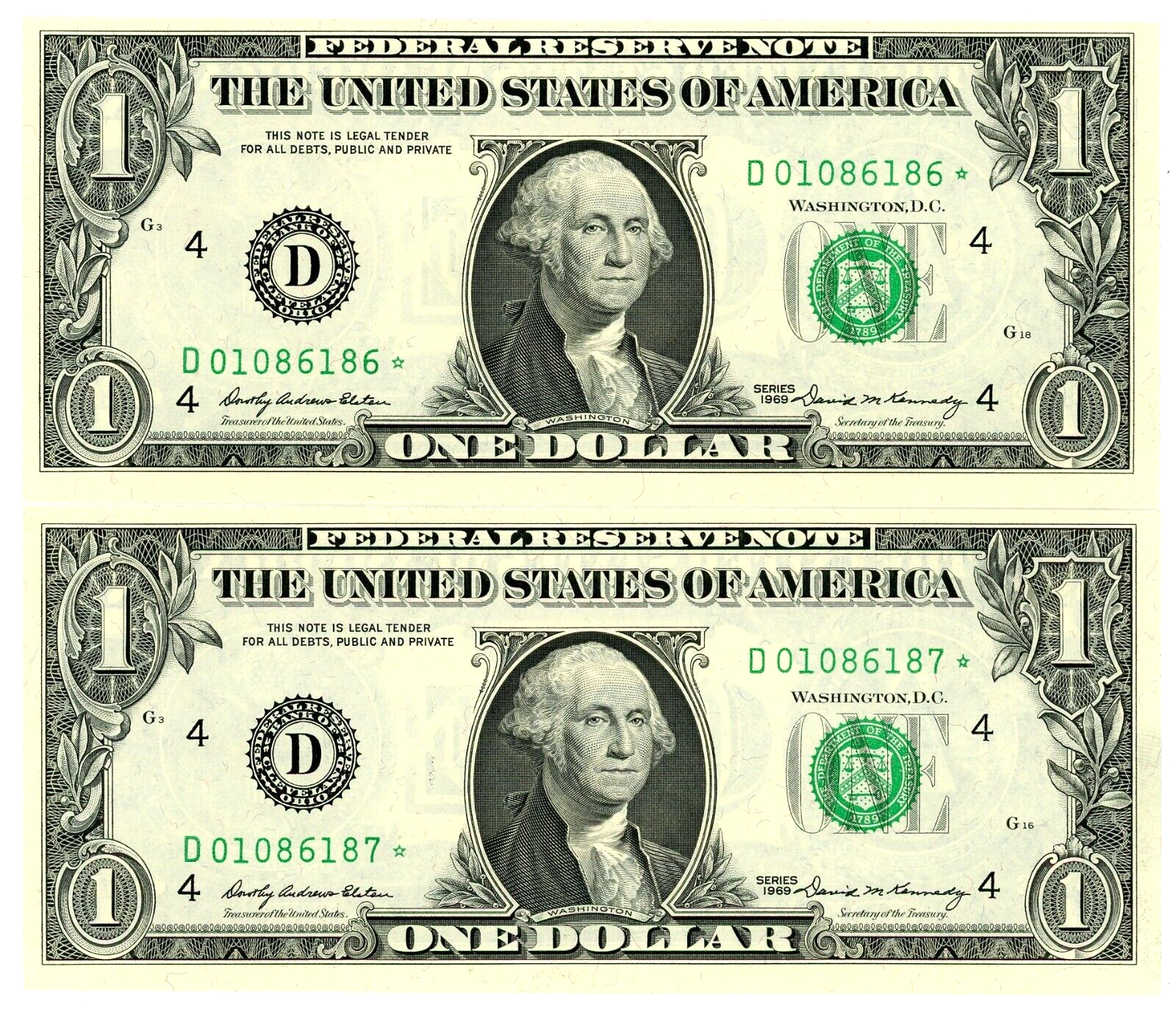 Usa-Federal Reserve Note  P-449a .. (Fr-1093-D)* .. 1