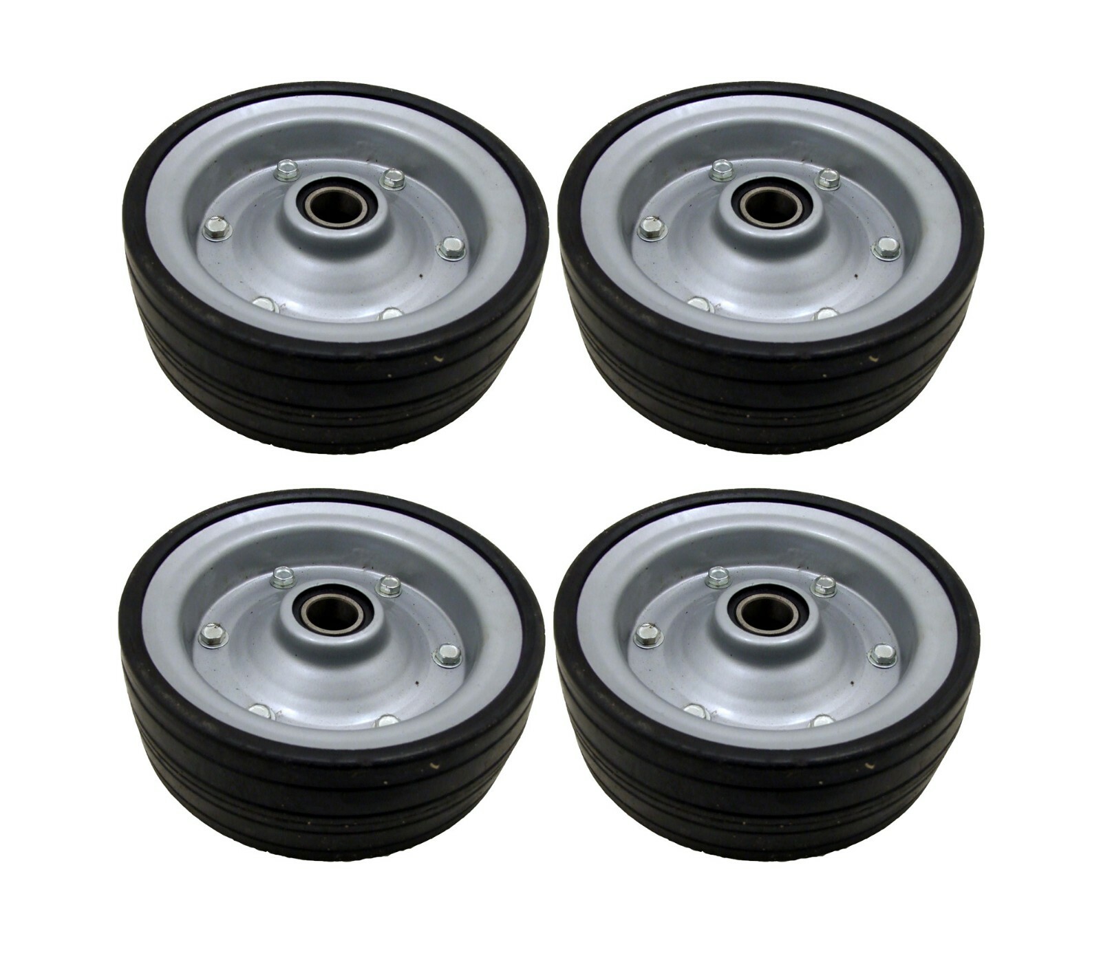 4 x Finishing Mower Wheels Tractor Mounted 3 Blade Mower Replacement