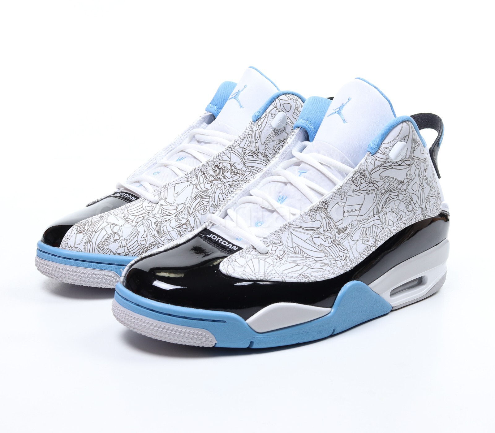 Nike Air Jordan Dub Zero White/University Blue/Black 311046 Nike Air Jordan Dub Zero White/University Blue/Black 311046