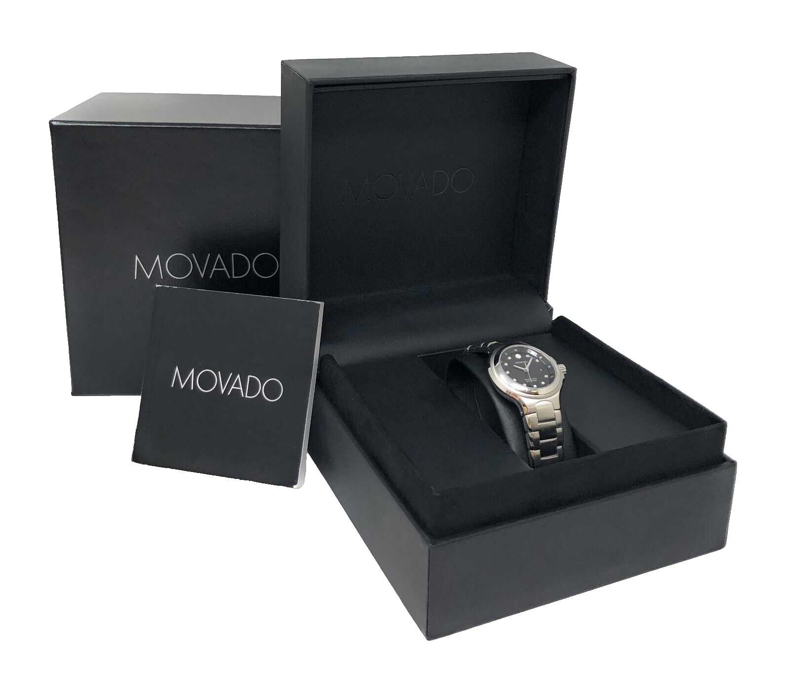 Pre-owned Movado Ladies Watch Series 800 2600053 Silver Tone S. Steel Swiss Quartz/ 30mm