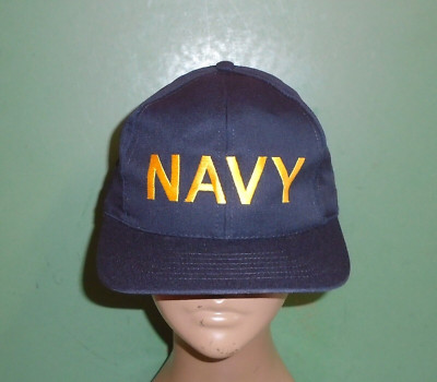 US Navy USN Recruit Training Capping Ceremony Blue Embroidered Baseball Hat Cap