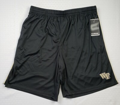 Wake Forest University Men's Black & Gold Athletic / Basketball Shorts Size XL