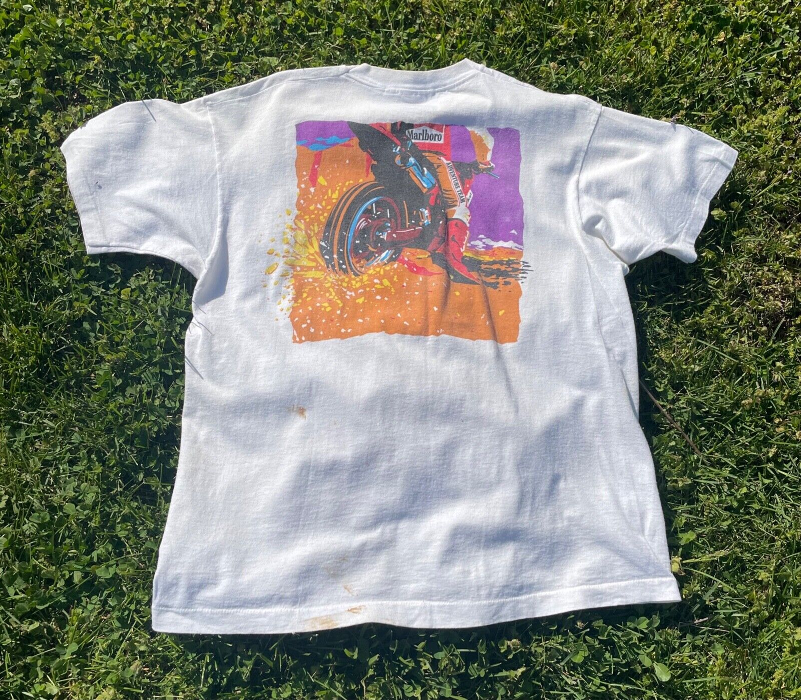 Vintage 90s Marlboro ADVENTURE TEAM T shirt size XL 100 Vintage 90s Marlboro ADVENTURE TEAM T shirt size XL 100