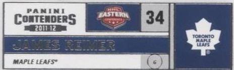 James Reimer Trading Cards