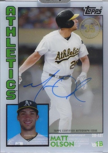 2019 Topps Clearly Authentic Autographs - Matt Olson #TBA-MO