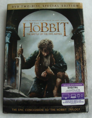 NEW SEALED The Hobbit: The Battle of the Five Armies (DVD,2015, 2-Disc Set PG-13