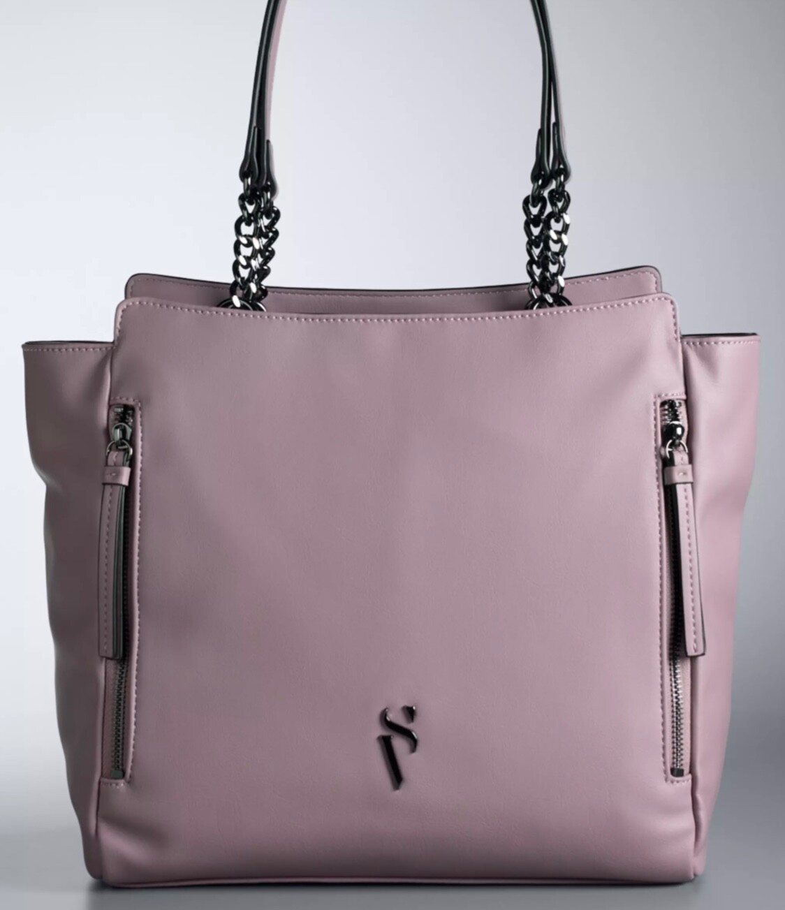 Simply Vera Wang Cara Tote Bag Handbag Purse - Elderberry