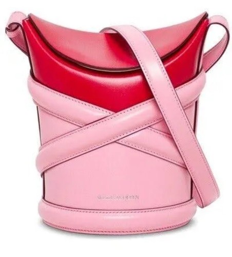 ハンドバッグ ALEXANDER MCQUEEN Woman Handbag Pink 7430911BLGG 5723 McQueen Outlet: The Peak leather bag with shoulder strap