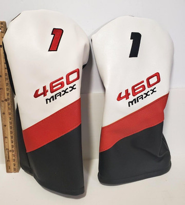2  Golf Club Driver Wood Head Covers 460 MAXX # 1 TOUR MAXX New
