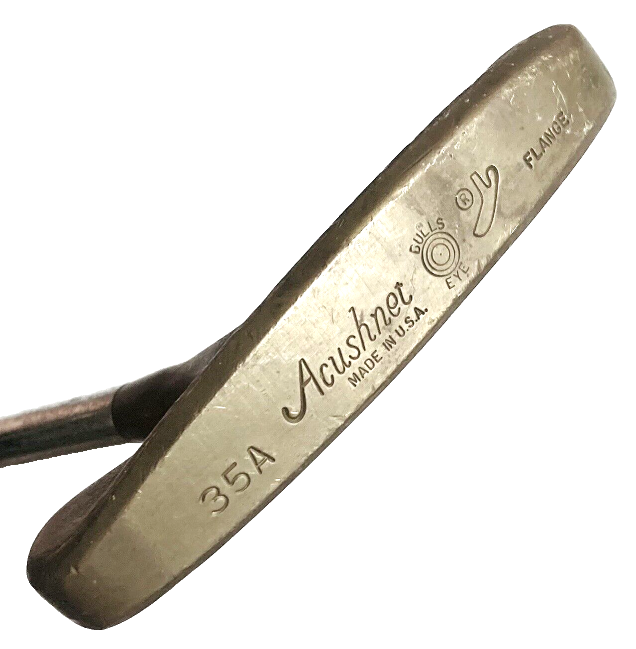 クラブ Titleist - ACUSHNET BULLS EYE FLANGE PUTTER 35 inch Vintage Acushnet Bullseye 35A Flange Putter USA Made Classic
