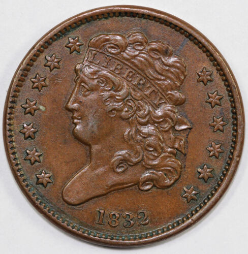 1832 1/2c Classic Head Half Cent