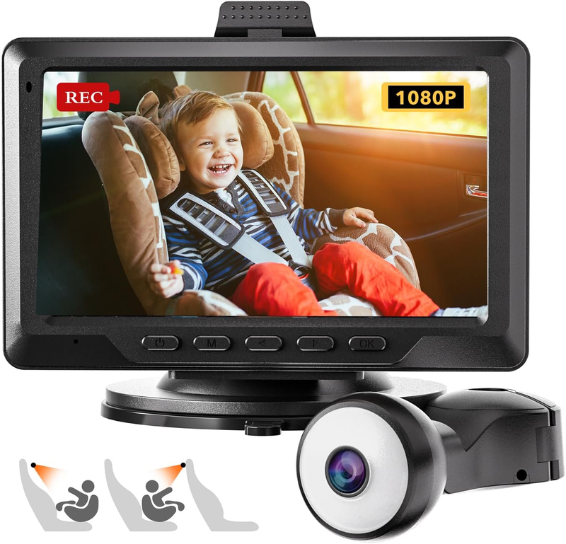 Baby Car Camera 1080P HD Recording Full-Color Night Vision 4