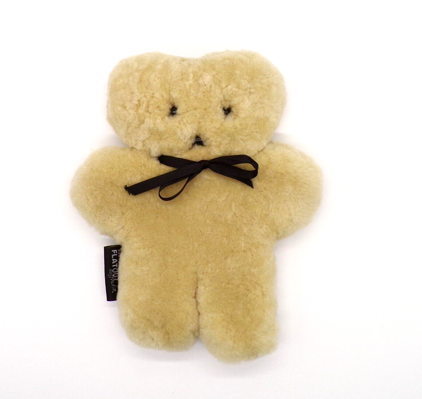 FLATOUT Bear Honey Australia Flat Teddy Bear Plush Sheepskin Baby Stuffed Animal