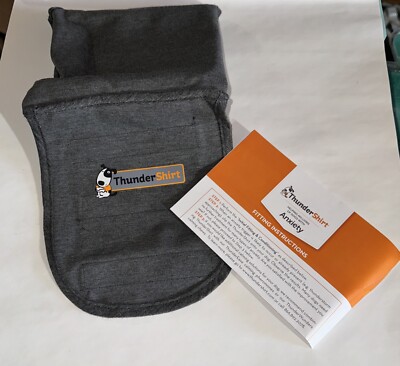 Thundershirt Dog Small 15-25lbs Gray Solution Anxiety Thunder Fireworks Travel 
