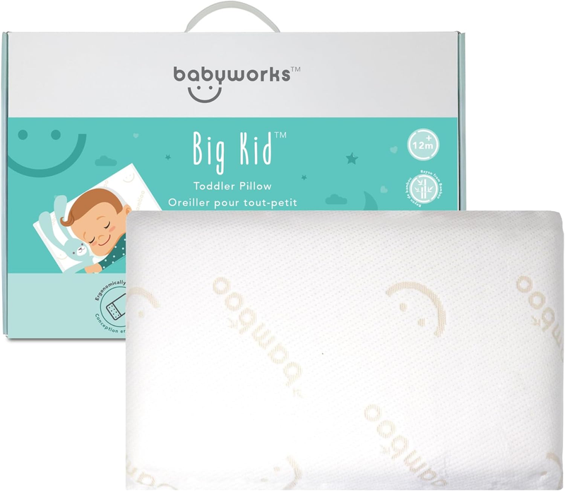 Toddler Pillow - Soft & Supportive Memory Foam, Chiropractor Recommended, Remova