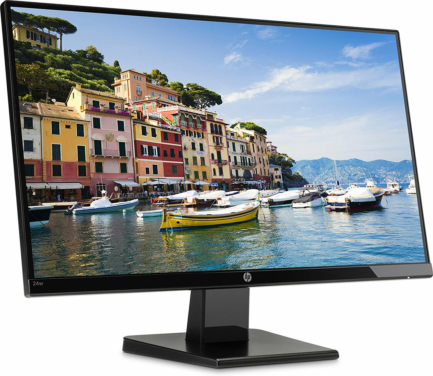 HP 24w 60,45 cm 23,8 Zoll Monitor IPS-Panel Full HD 1920x1080 HDMI D56855