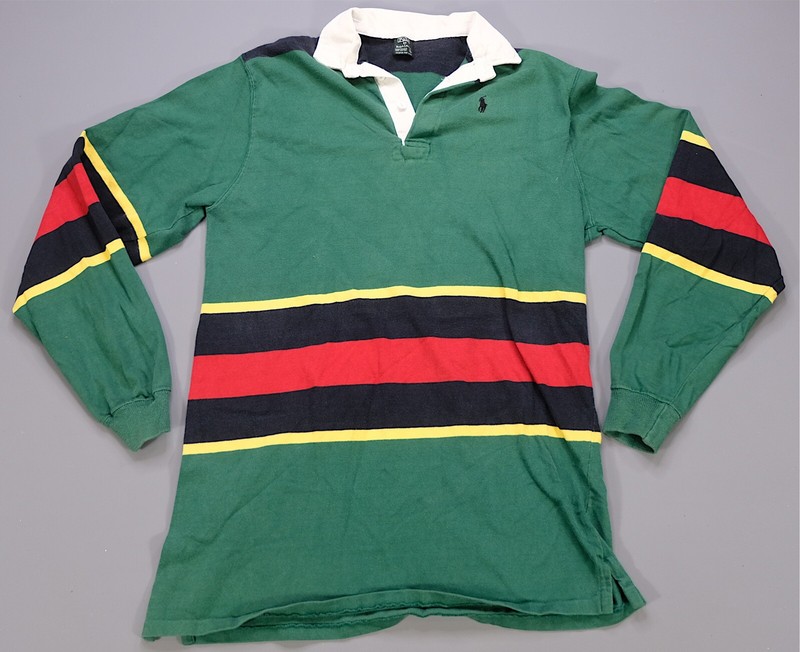 Rare VTG POLO RALPH LAUREN Small Pony Striped Long Sleeve